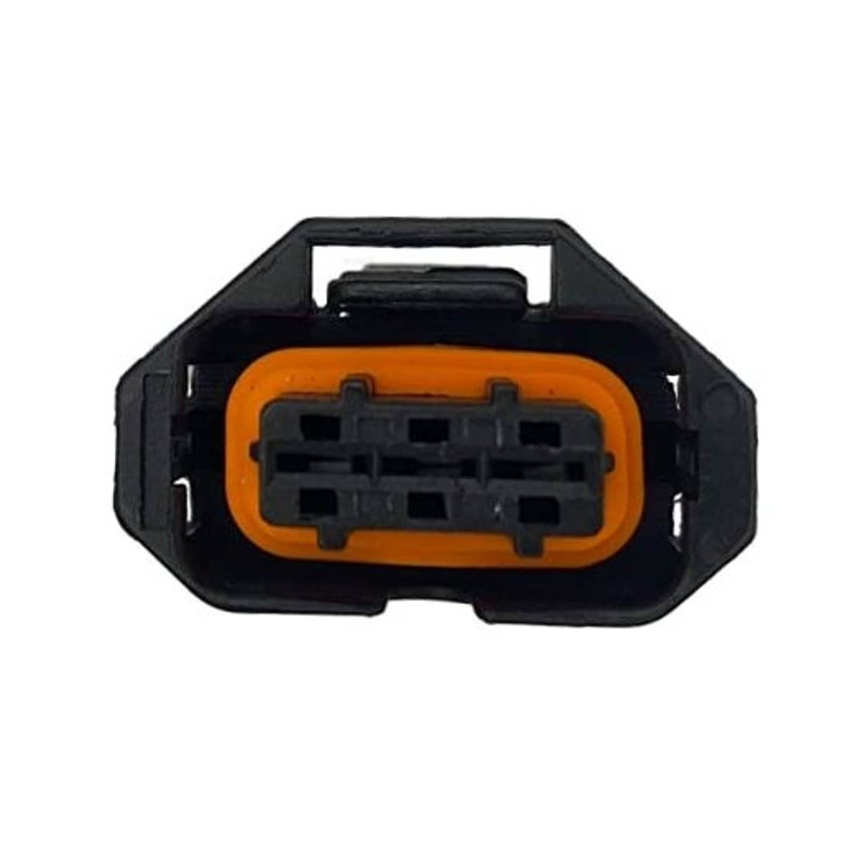 MAP sensor wiring harness connector with orange 4-pin plug and black housing