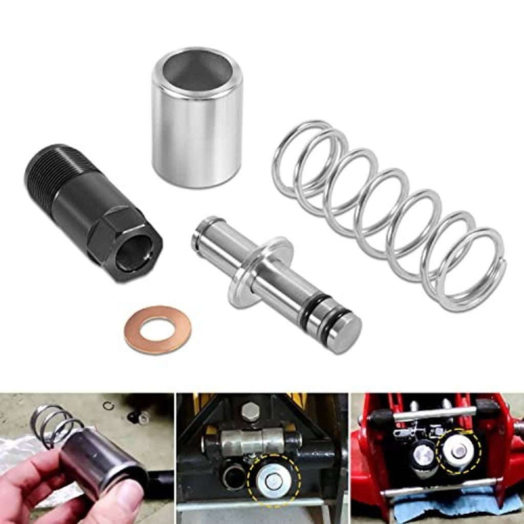 Replacement pump plunger kit parts: threaded cylinder, plunger, spring, retainer, gasket