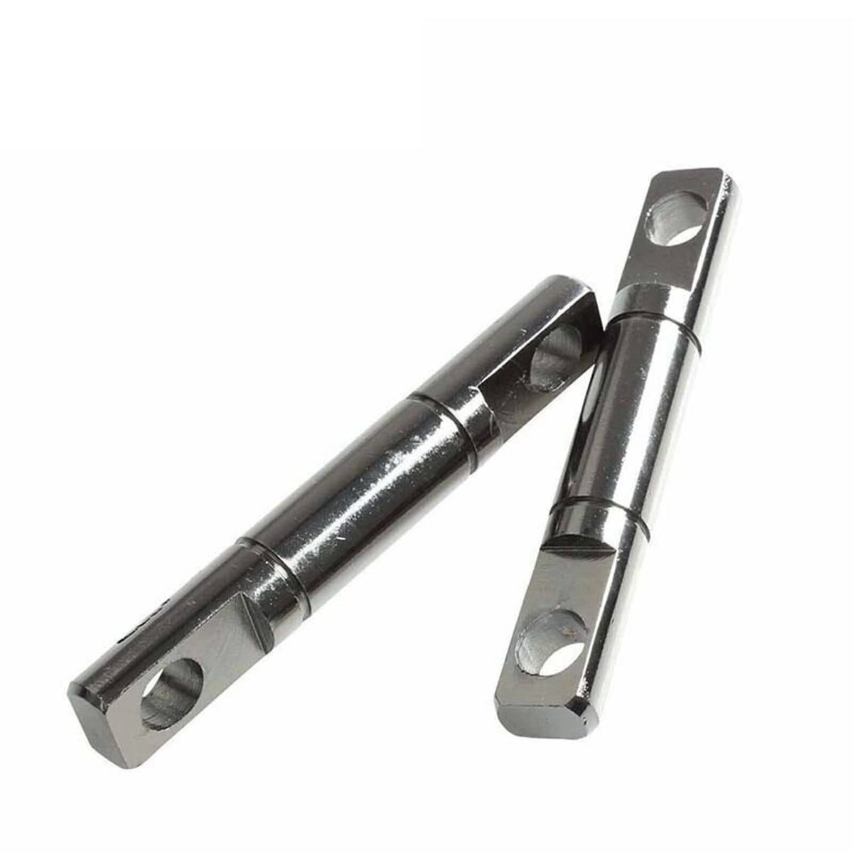 Metal camber control hardware link with mounting ends