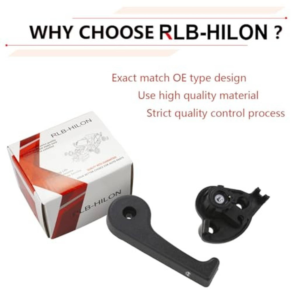 Hood latch release handle kit with black bracket and packaging box