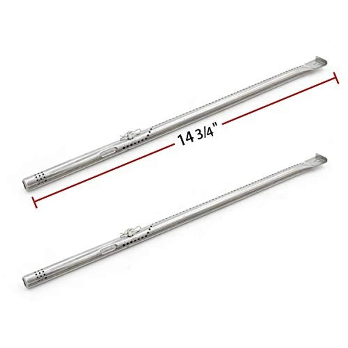 Stainless steel gas grill burner tubes, 14 3/4-inch length for replacement installation