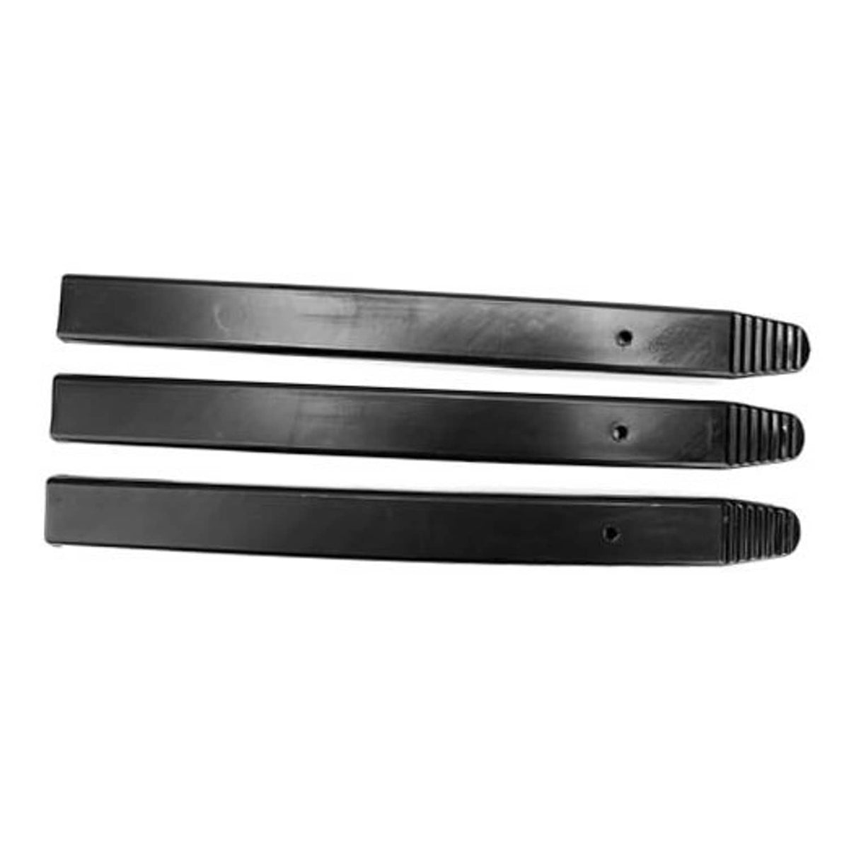 3-pack tire bead lift tool protector sleeves, black flat covers with ribbed ends