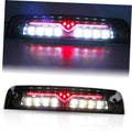 LED third brake light with smoked lens and chrome housing, lit white LEDs and red center
