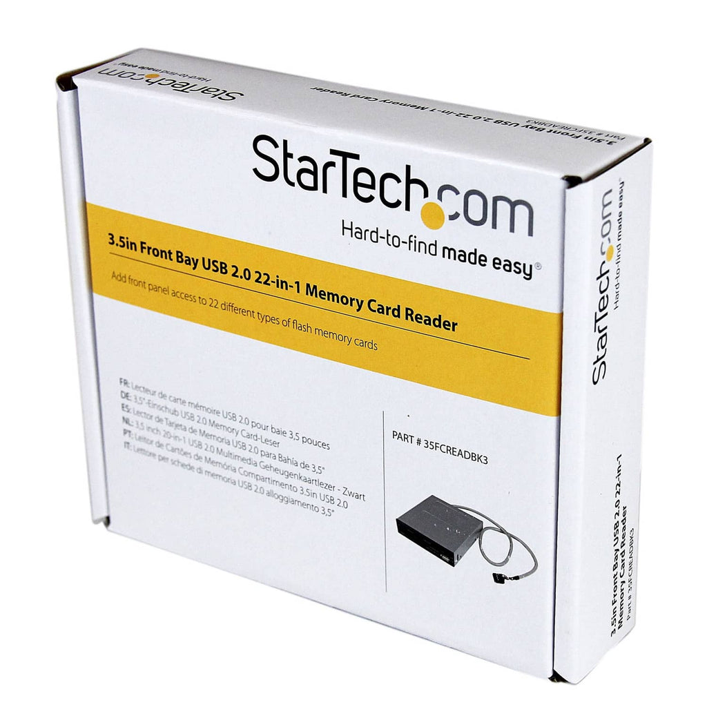 StarTech.com 3.5in front bay USB 2.0 memory card reader retail box