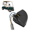 Golf cart wiper switch assembly with black plastic housing and wiring pigtail connector