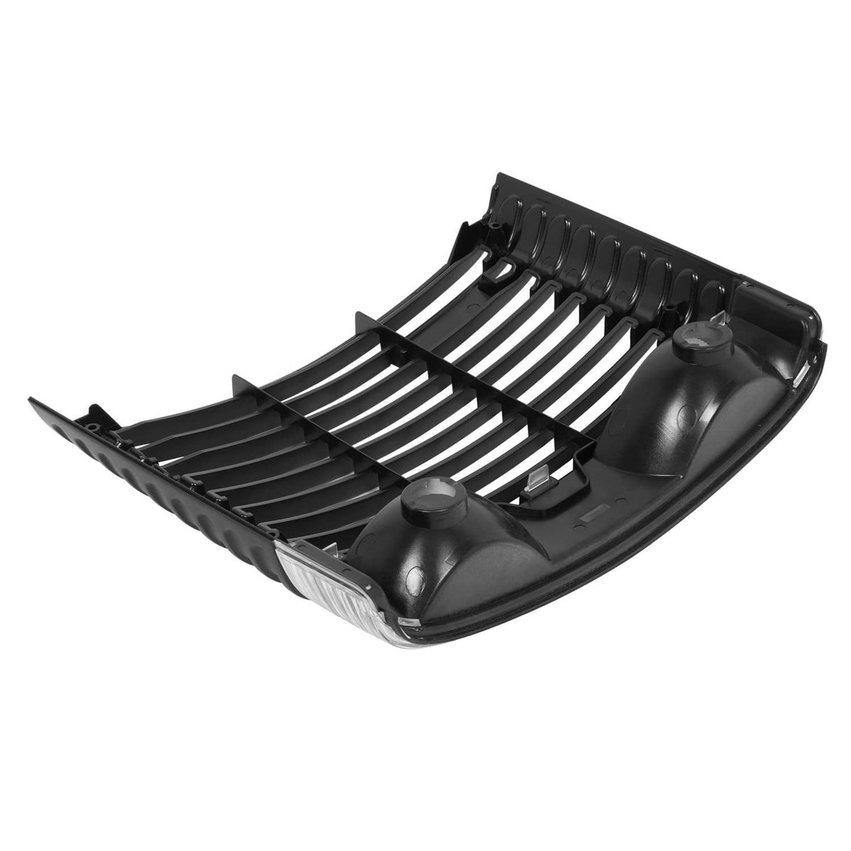 Front hood grille underside with black frame, slatted bars, and mounting tabs