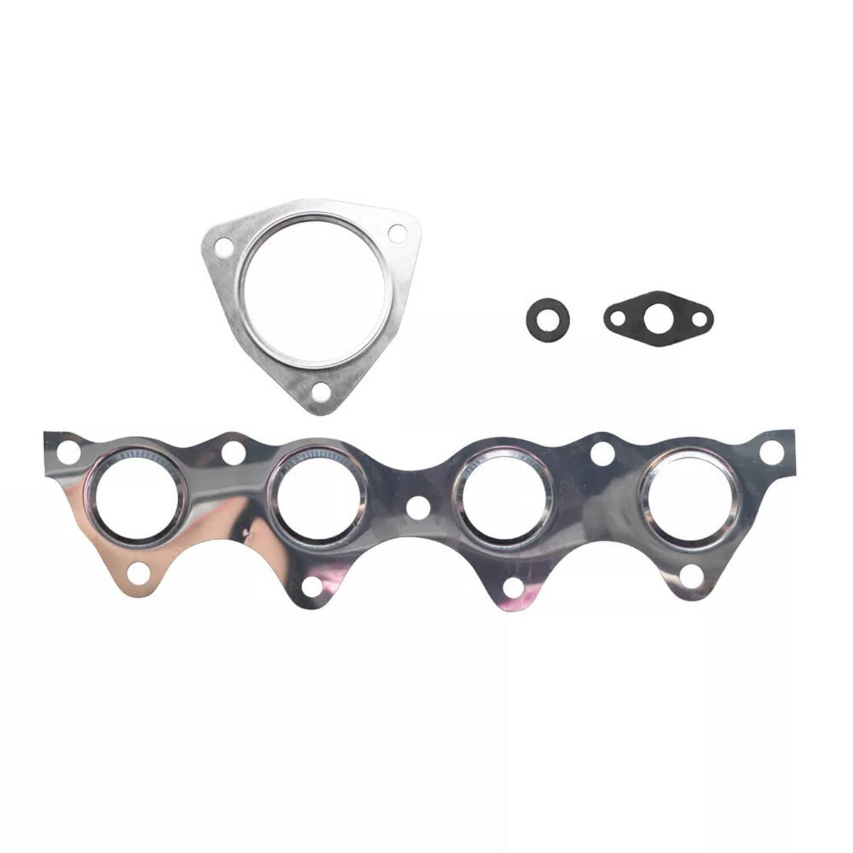 Turbocharger gasket set with sealing rings and small hardware