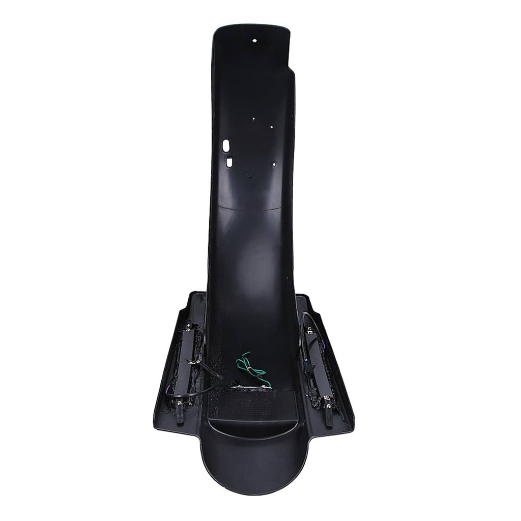 LED rear fender assembly with wiring connectors and mounting plate