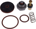 Air compressor regulator repair kit with seals, diaphragm cap, brass valve, spring