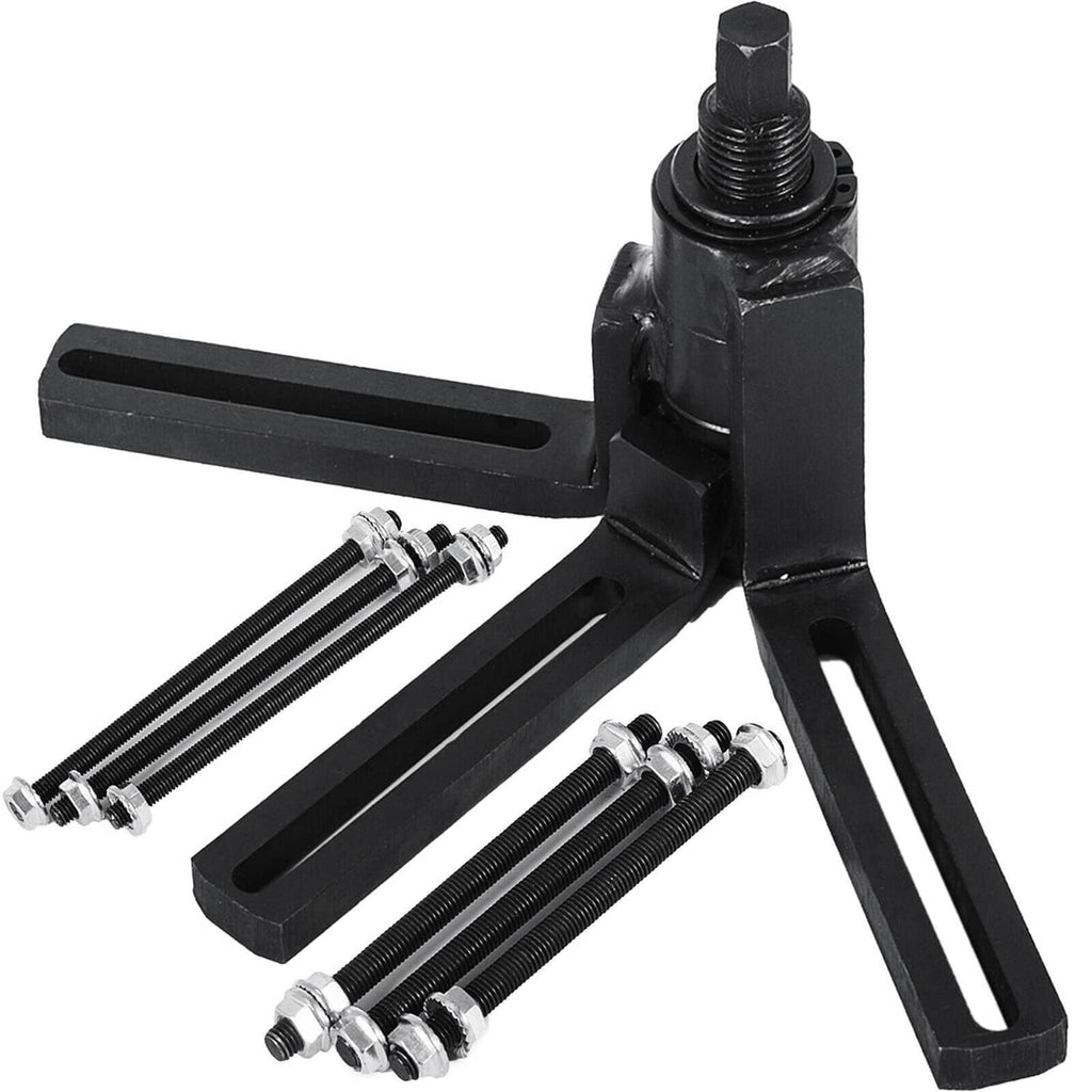 Crankcase splitter separator tool with puller arms and included threaded rods