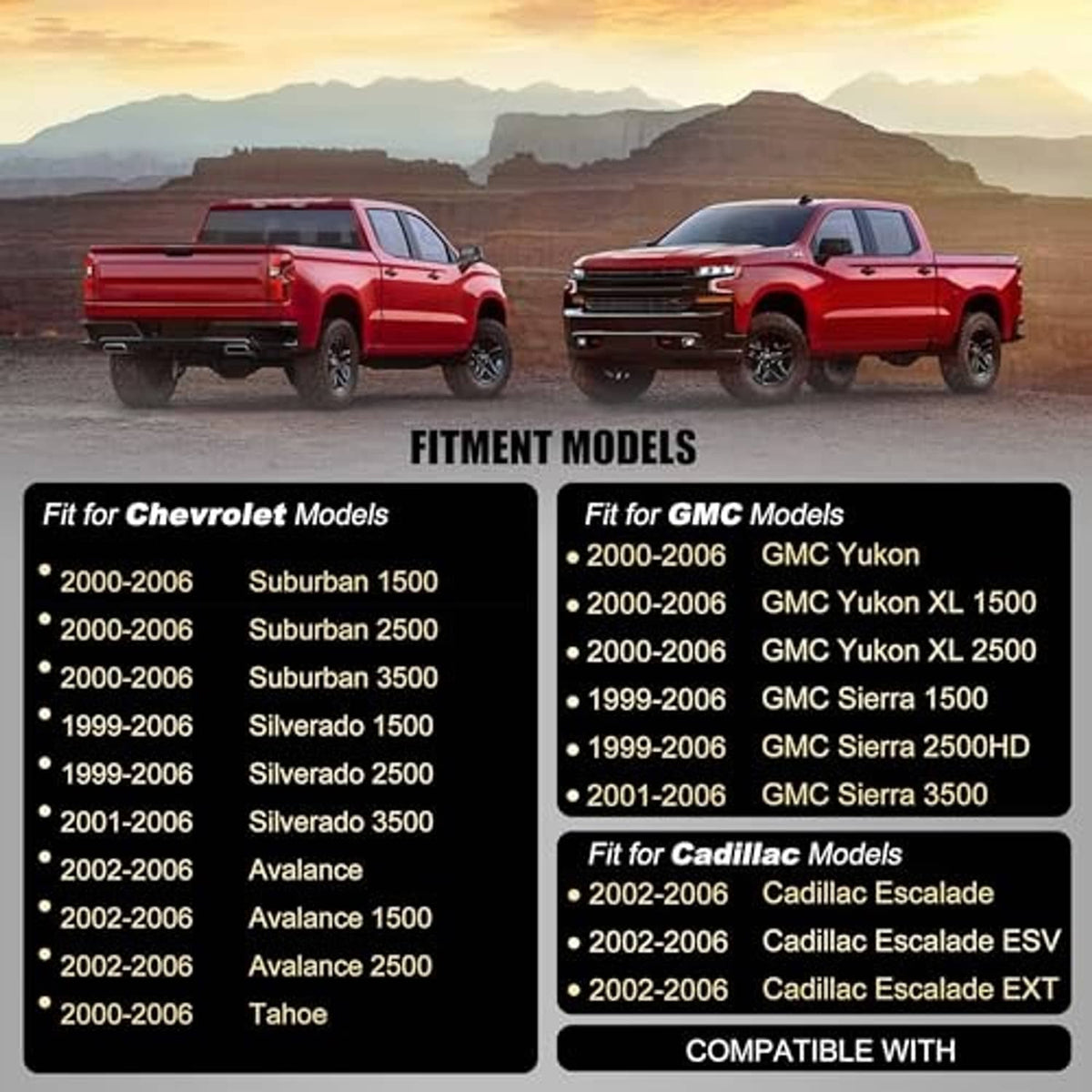 Armrest repair kit fitment models compatibility list for multiple vehicles