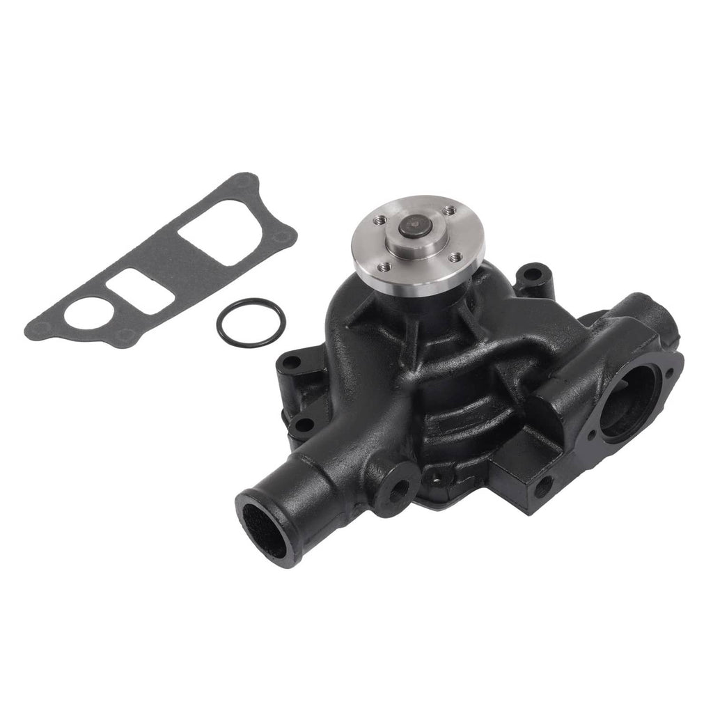 Water pump assembly with steel impeller housing and gasket and O-ring