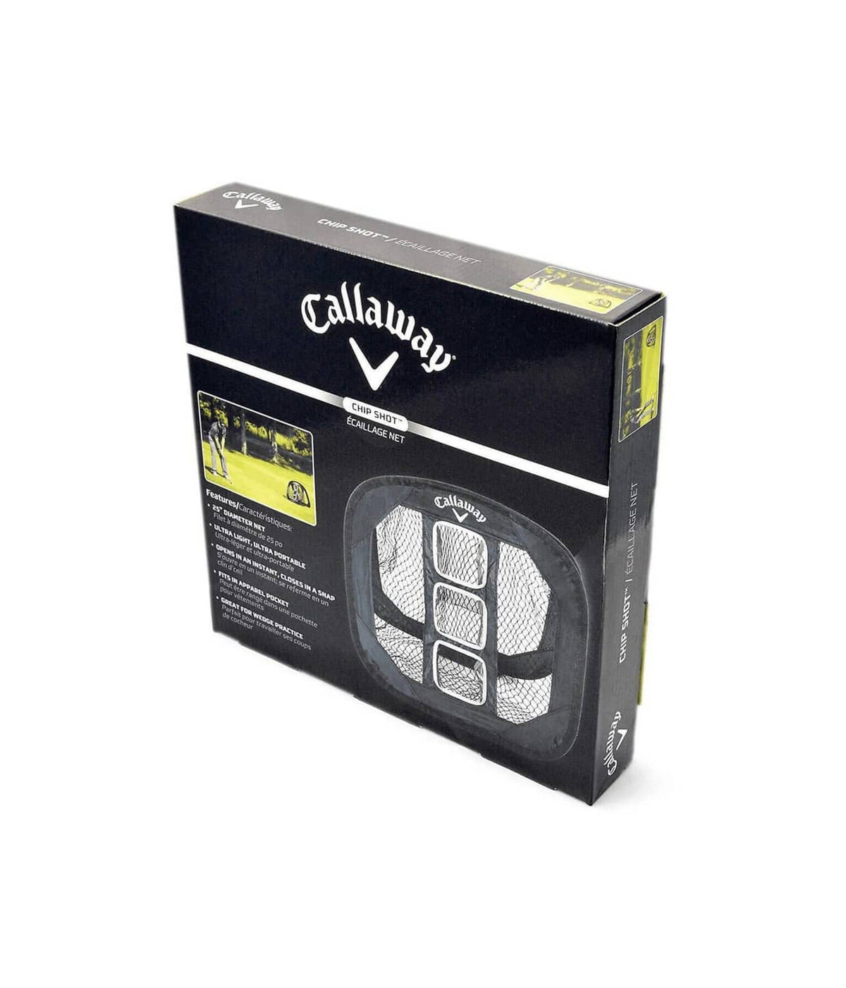 Callaway golf chipping net package box, black with net product photo
