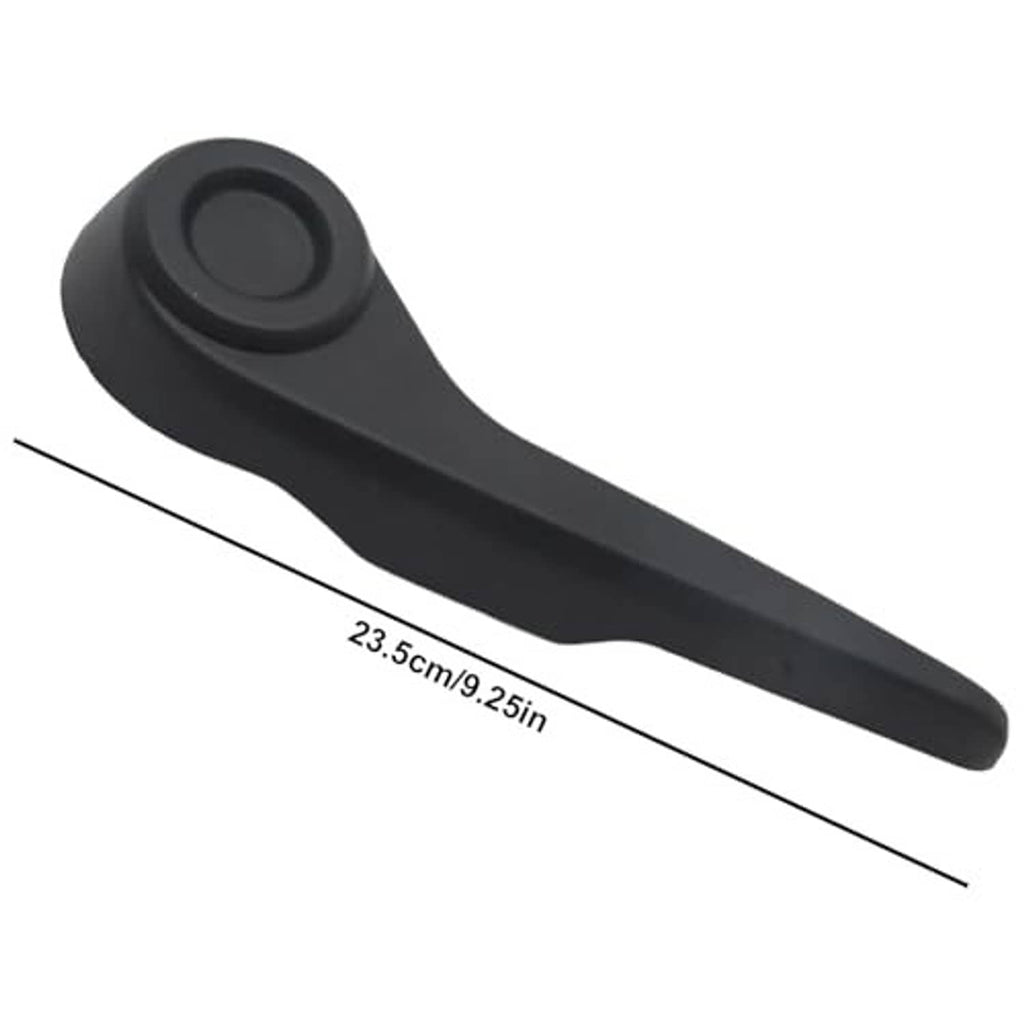 Black recliner lever handle with size marking 23.5 cm/9.25 in