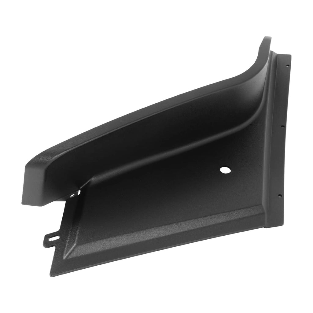 Black front driver-side golf cart fender flare panel with circular mounting hole