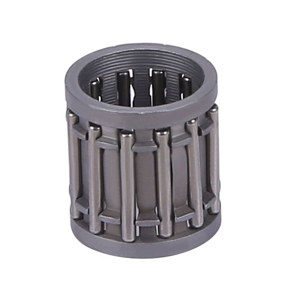 Piston ring set with multiple metal ring segments in a cylindrical holder