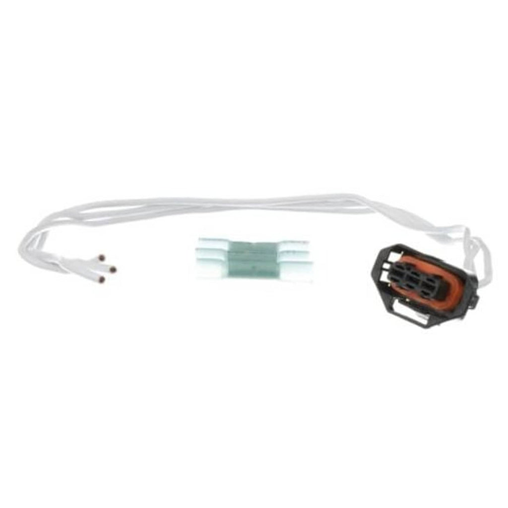 Cam sensor pigtail wiring harness: white leads, green inner connector, black plug