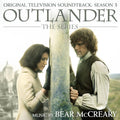 Outlander Season 3 original soundtrack audio CD cover, with two characters in period dress