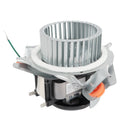 Furnace draft inducer blower motor assembly with aluminum vented housing and wiring