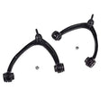 Front upper control arm with ball joints, black frame with bushings and mounting points