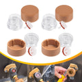 4-pack vacuum breaker float kit with brown caps and clear float inserts