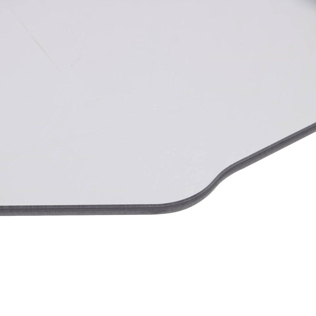 Black edge seal strip along the windshield bottom