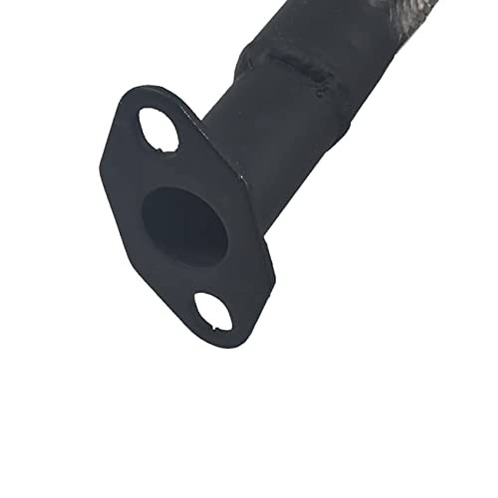 Exhaust muffler silencer gasket flange with two mounting holes
