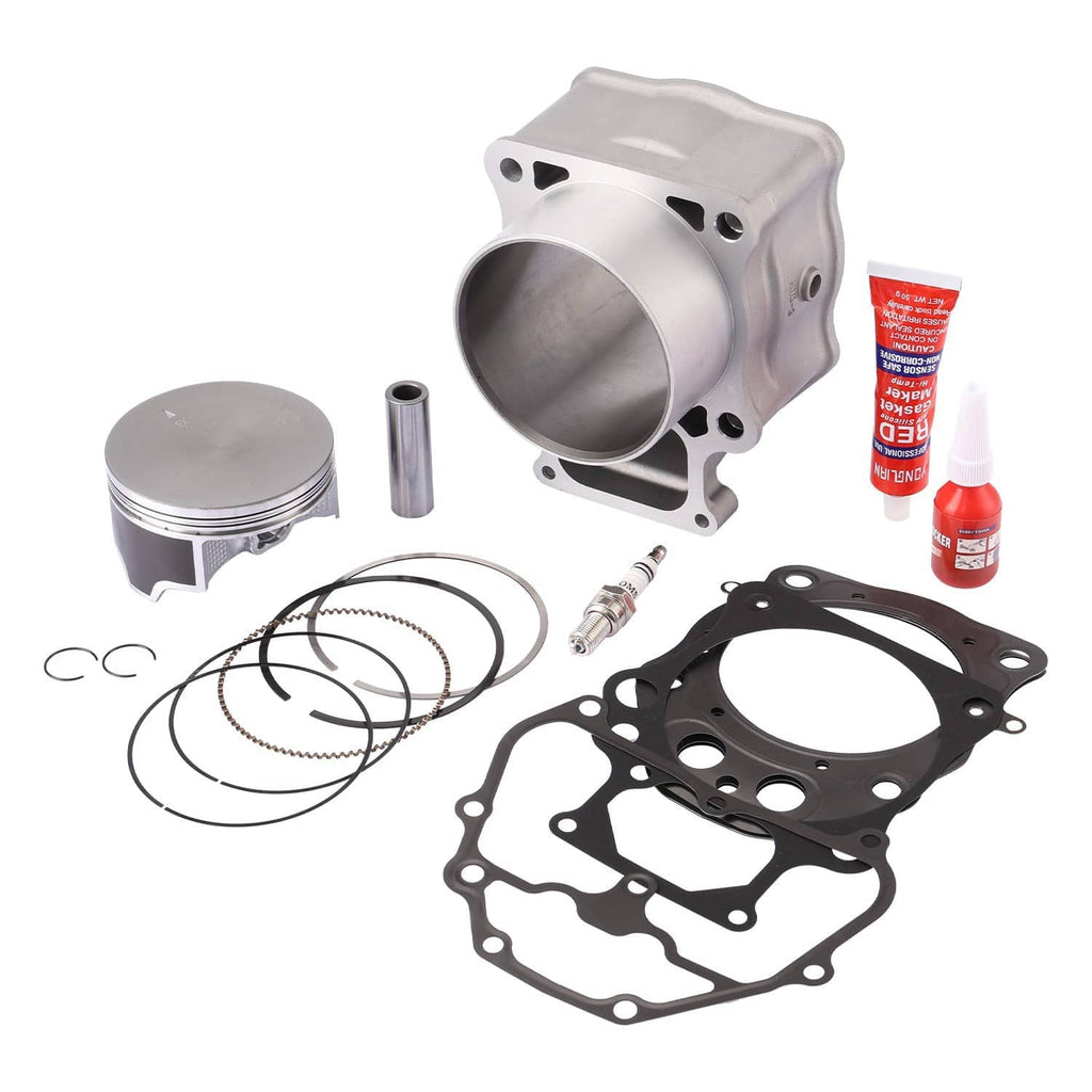 Cylinder piston top-end gasket kit with cylinder, piston, rings, gaskets, pins, sealant