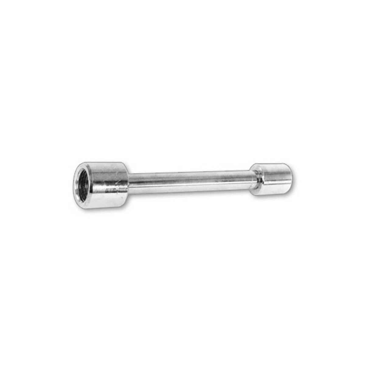 Chrome metal rod with socket ends