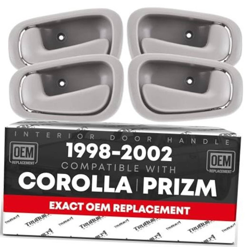 Light gray interior door handle set, 4-piece, with OEM replacement package