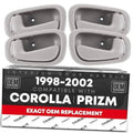 Light gray interior door handle set, 4-piece, with OEM replacement package
