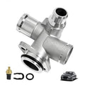 Aluminum coolant hose flange connector kit with O-rings and seal components