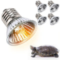 Reptile UV basking heat lamp bulb with E26 screw base and amber glow