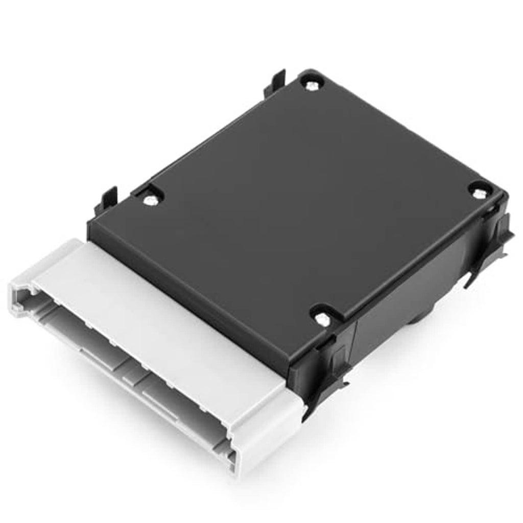 Power seat control switch module top view with dark cover and white connector housing