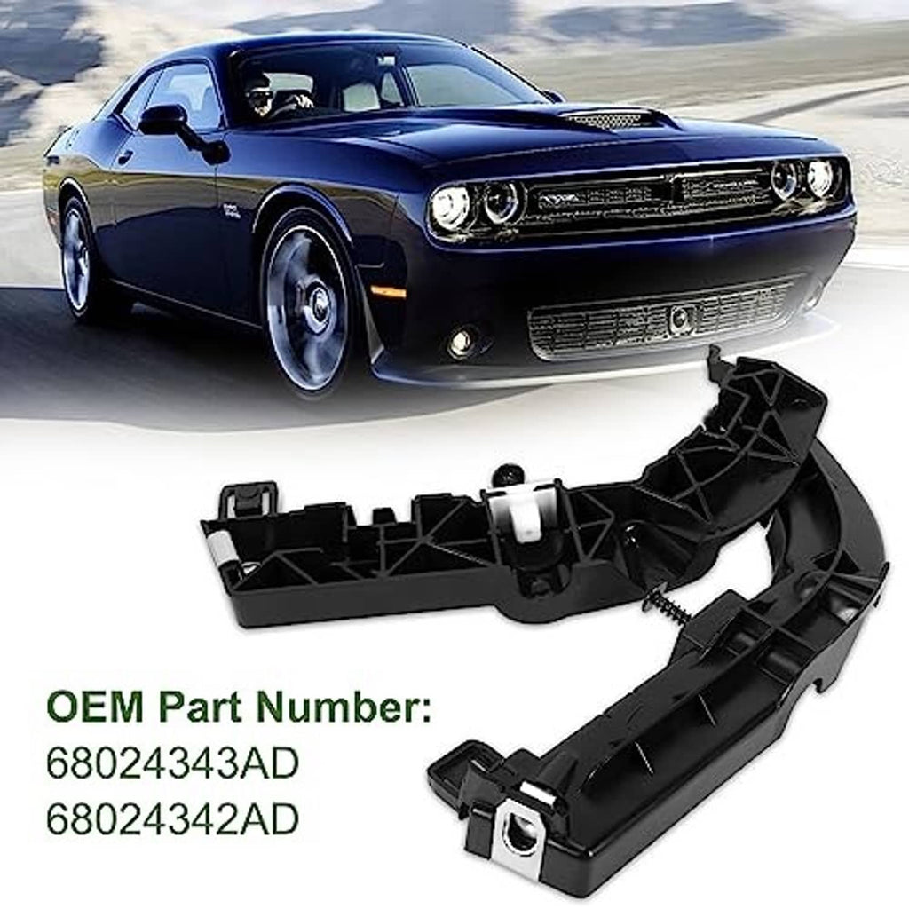 Black bumper support bracket assembly with mounting screws, ready to install