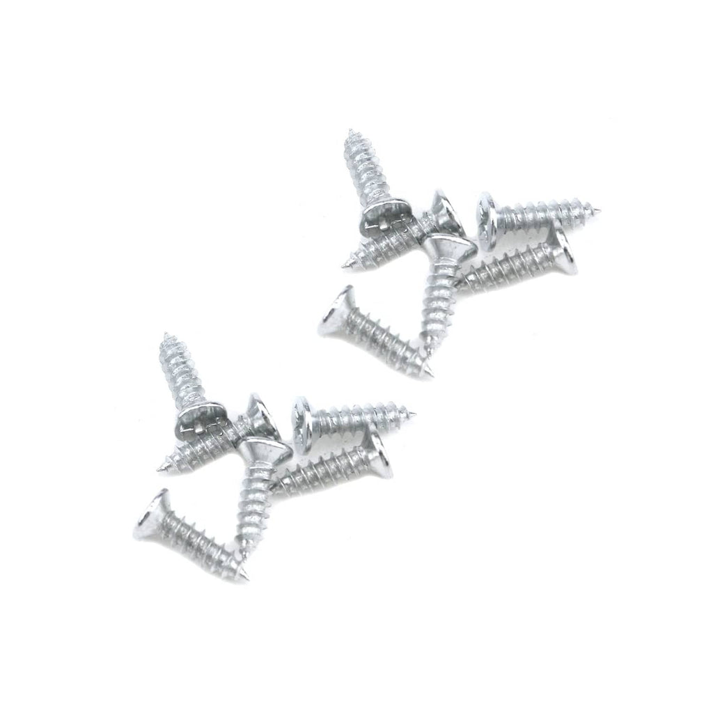 Silver screws included for mounting the slide bolt latch
