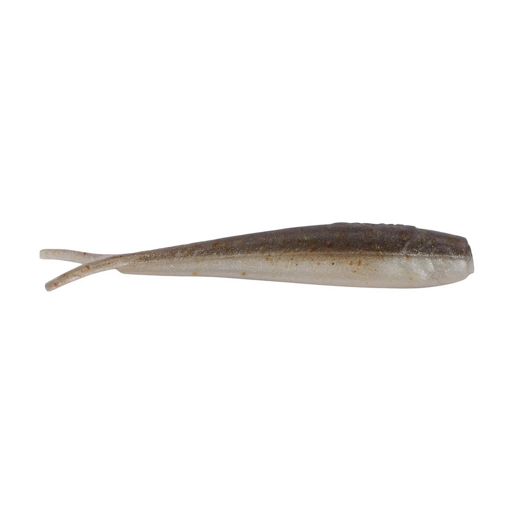 Natural smelt fish hook bait, pale silver body with small tail
