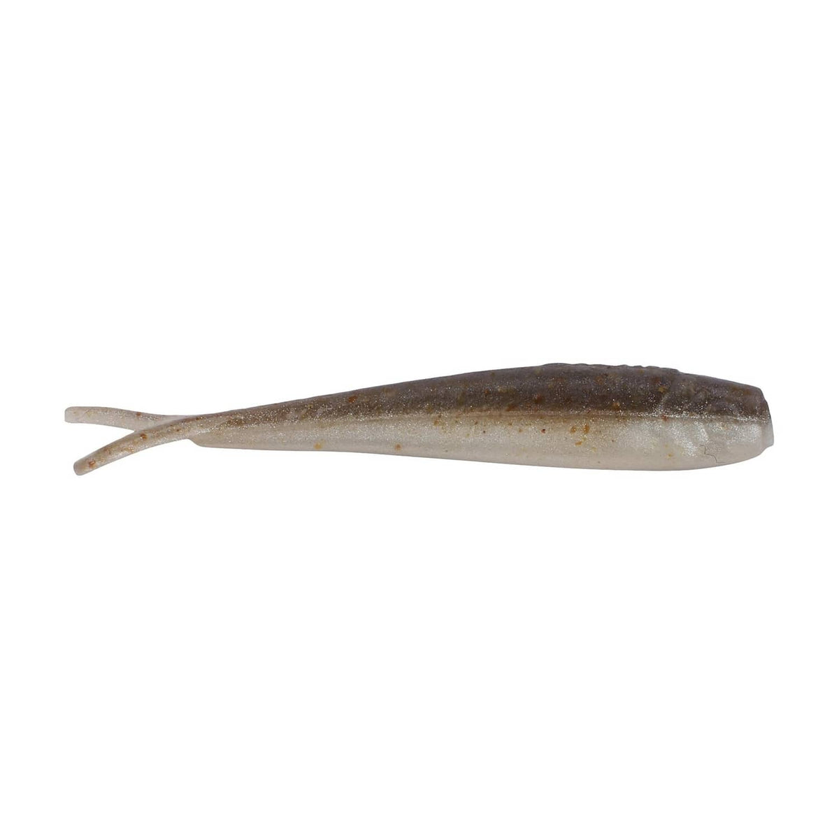 Natural smelt fish hook bait, pale silver body with small tail