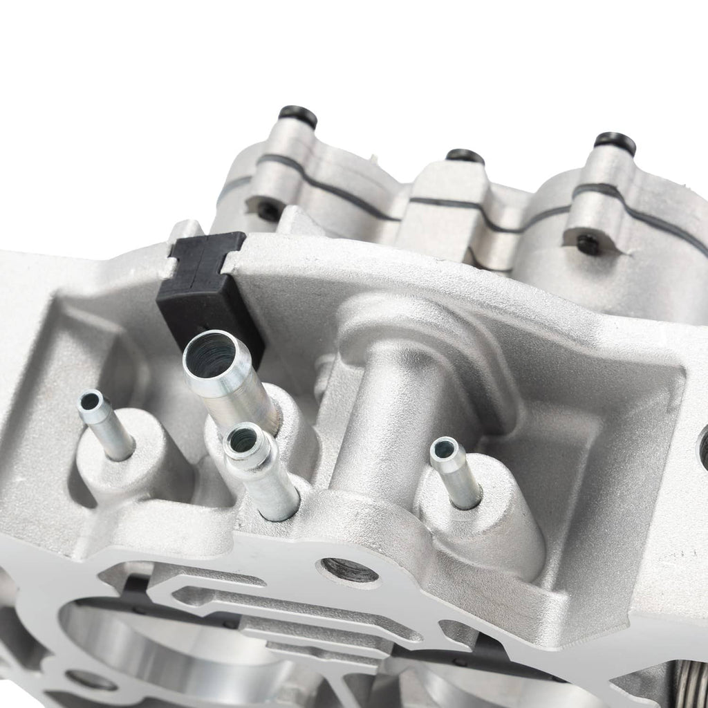 Throttle body underside view with multiple ports and mounting points