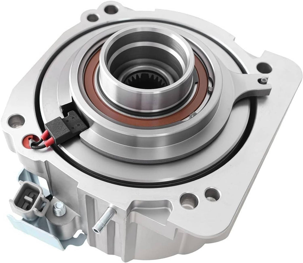 Rear differential viscous coupling with metal housing, seal ring, and connector bracket