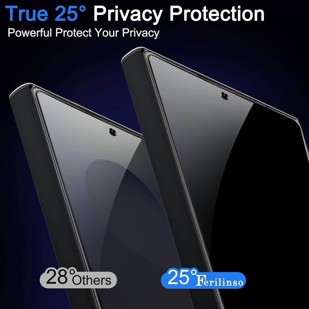 S25 Ultra privacy tempered glass screen protectors for front display