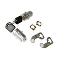 Front door lock cylinder set with keys, two cylinders and metal components