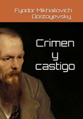 Crime and Punishment Spanish edition book cover with portrait and large title text