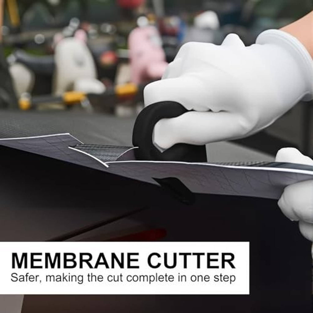 Car window film membrane cutter tool cutting film on a car window