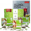 Lymphatic tea kit with green tea boxes and included detox recipes book