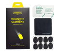 Mouthpiece cushion set for saxophone and clarinet, black pads and alcohol prep wipes