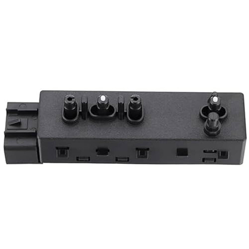 Power seat adjust switch panel, black with rocker switch and electrical connector