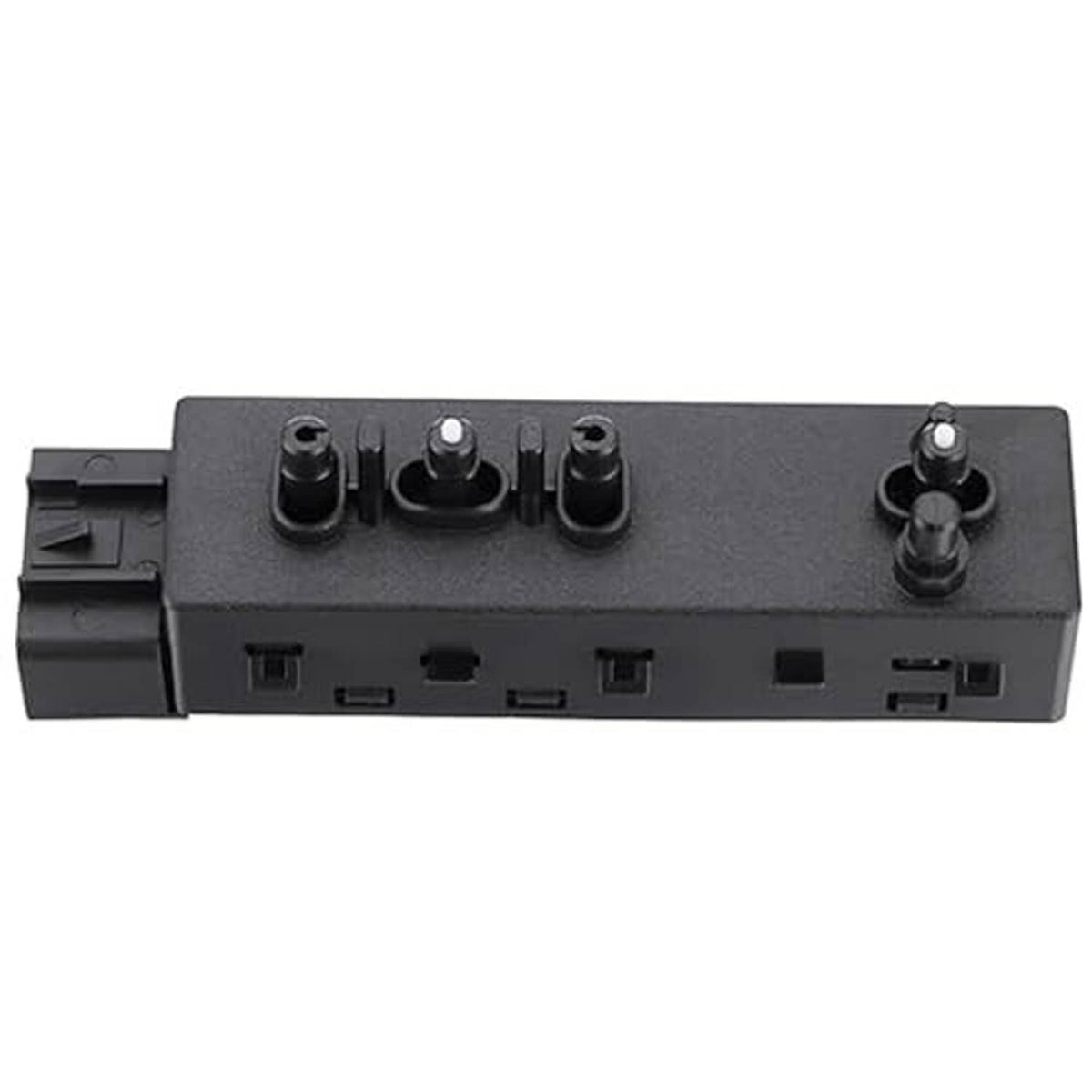 Power seat adjust switch panel, black with rocker switch and electrical connector
