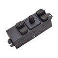 Power seat switch with four black rocker controls and mounting bracket