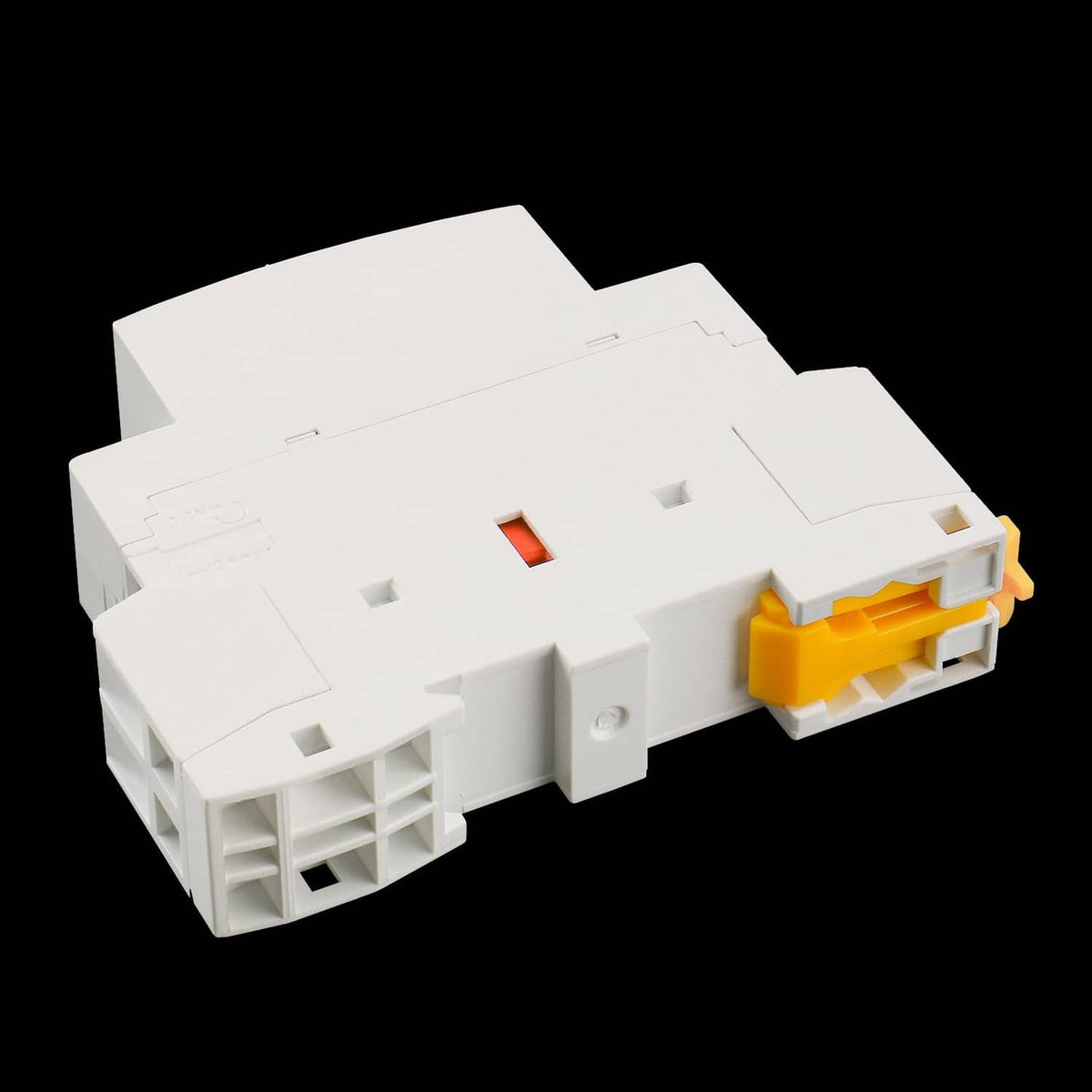BAOMAIN HC1-20/20 AC contactor, rear view with wiring terminals and yellow clips